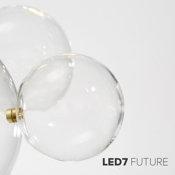 Giopato & Coombes - Bolle Circular Chandelier 24 Bubbles